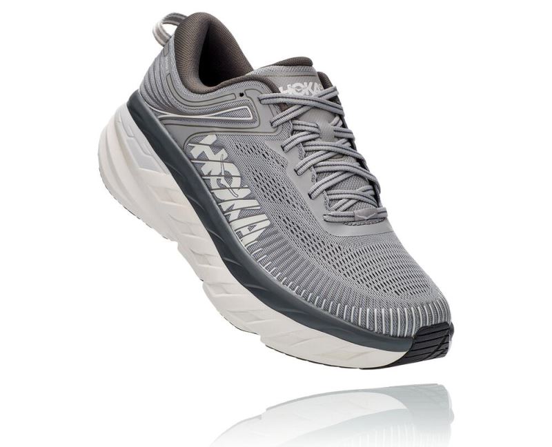 Hoka One One Bondi 7 Homem - Sapatos Ortopédicos Cinzentas Escuro | PT-sATOGsI